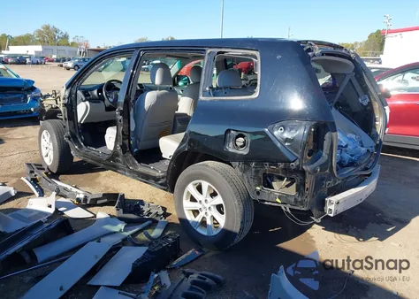 2013 Toyota Highlander Se V6 из США, поврежденный, VIN 5TDBK3EH3DS265436